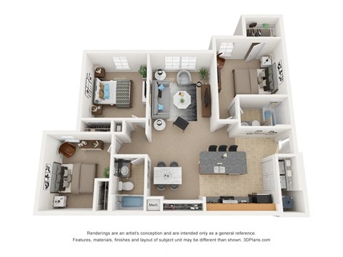 Three Bedroom Two Bathroom